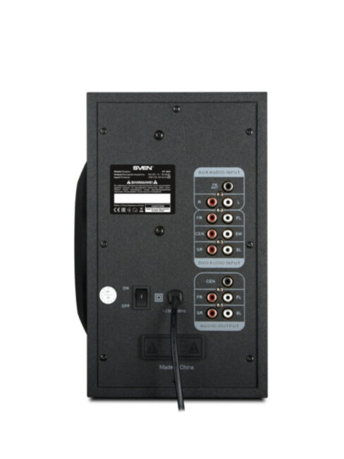 SVEN HT-202, черный, акустическая система 5.1 (мощность (RMS):20Вт+5x16Вт, Bluetooth, FM-тюнер, USB/SD, дисплей, пульт ДУ) SVEN HT-202 SVEN HT-202, черный, акустическая система 5.1 (мощность (RMS):20Вт+5x16Вт, Bluetooth, FM-тюнер, USB/SD, дисплей, пульт ДУ) SVEN HT-202