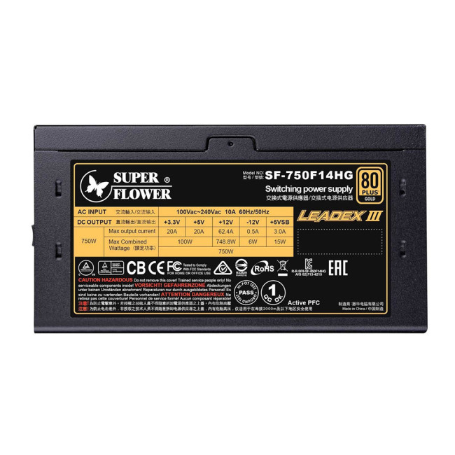 блок питания 750 Ватт Super Flower Leadex Gold III 750W