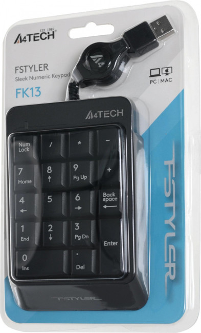 Числовой блок A4Tech FK13 USB ( GREY) Числовой блок A4Tech FK13 USB ( GREY)