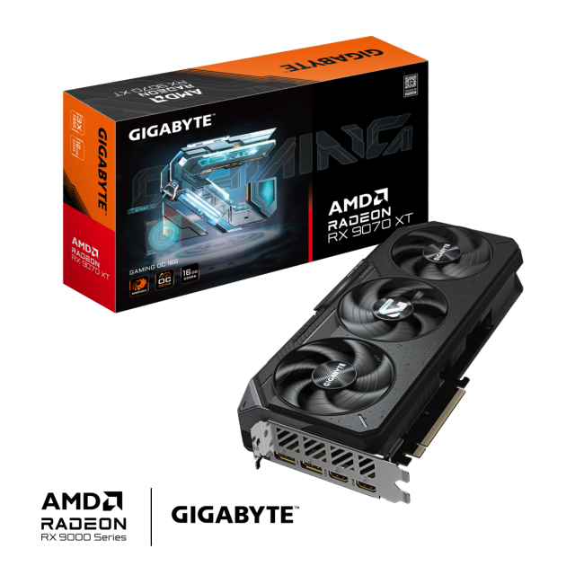 Видеокарта GIGABYTE GV-R9070XTGAMINGOC-16GD Видеокарта GIGABYTE GV-R9070XTGAMINGOC-16GD