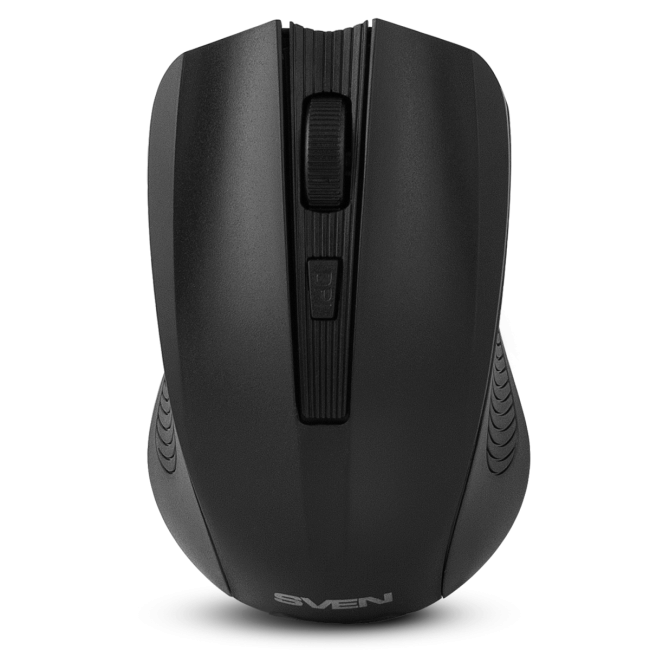 Беспроводная мышь SVEN RX-400W чёрная (3+1кл. 600/1000/1400DPI, блист) Sven SV-014674