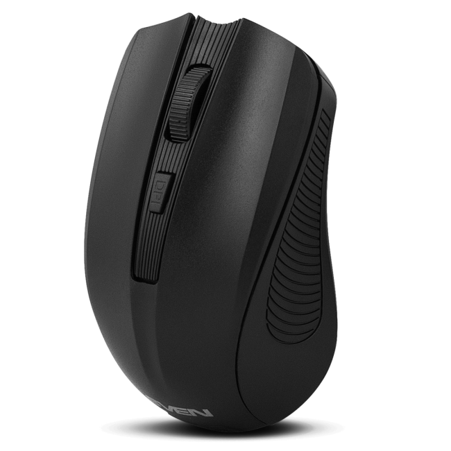 Беспроводная мышь SVEN RX-400W чёрная (3+1кл. 600/1000/1400DPI, блист) Sven SV-014674