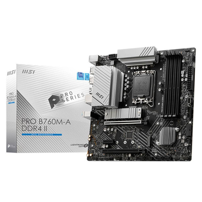 Материнская плата MSI PRO B760M-A DDR4 II Материнская плата MSI PRO B760M-A DDR4 II