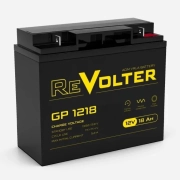 Батарея REVOLTER серия GP, REVOLTER GP 1218, напряжение 12В, емкость 20.4Ач (разряд 20 часов), макс. ток разряда (5 сек.) 270А, макс. ток заряда 5.2А, свинцово-кислотная типа AGM, клеммы под гайку и болт M6, ДxШxВ 181х77х158мм., вес 5.35кг., срок службы Батарея REVOLTER серия GP, REVOLTER GP 1218, напряжение 12В, емкость 20.4Ач (разряд 20 часов), макс. ток разряда (5 сек.) 270А, макс. ток заряда 5.2А, свинцово-кислотная типа AGM, клеммы под гайку и болт M6, ДxШxВ 181х77х158мм., вес 5.35кг., срок службы