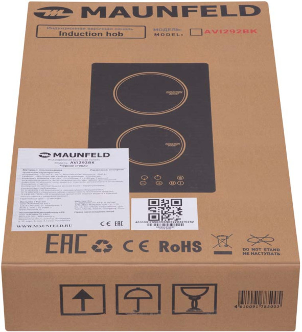 Индукционная варочная панель MAUNFELD Maunfeld AVI292BK Индукционная варочная панель MAUNFELD Maunfeld AVI292BK