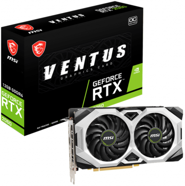Видеокарта MSI GeForce RTX 2060 VENTUS 12G OC Видеокарта MSI GeForce RTX 2060 VENTUS 12G OC