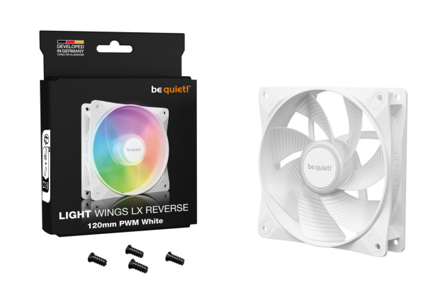 Кулер для корпуса be quiet! LIGHT WINGS LX 120mm PWM Reverse White