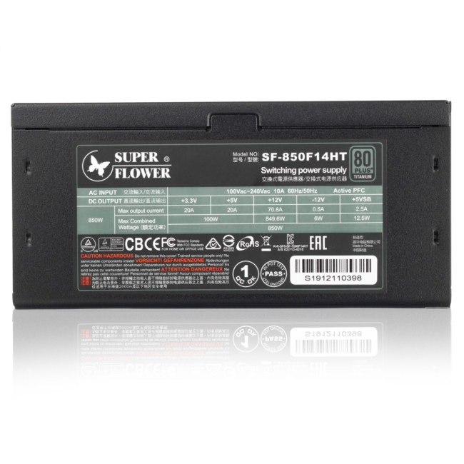 блок питания 850 Ватт Super Flower Leadex Titanium 850W блок питания 850 Ватт Super Flower Leadex Titanium 850W