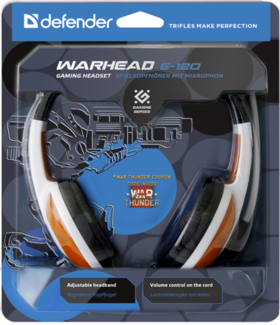 Defender Игровая гарнитура Warhead G-120 красный + белый, кабель 2 м Defender Warhead G-120 Defender Игровая гарнитура Warhead G-120 красный + белый, кабель 2 м Defender Warhead G-120