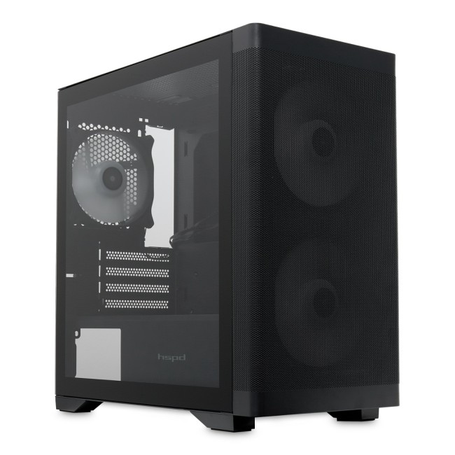 Корпус без блока питания HSPD M320-TGBK-ARGB