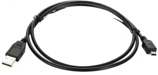 Кабель USB 2.0 A-->mini-B 5P (1м) черный TELECOM <TC6911BK-1.0M> Telecom USB 2.0 Type-AM - miniUSB 1м