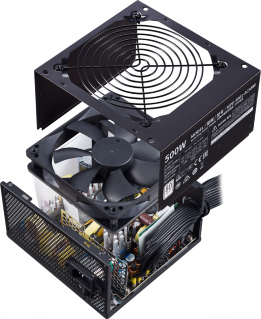 Блок питания 500 Ватт Cooler Master MWE 500W White 230V - V2