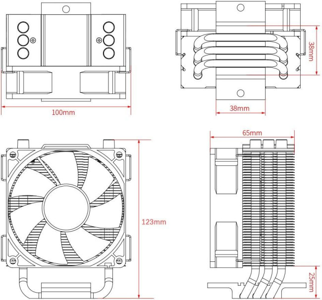 Устройство охлаждения(кулер) ID-COOLING SE-903-XT BASIC Устройство охлаждения(кулер) ID-COOLING SE-903-XT BASIC