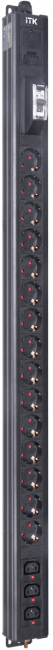 ITK BASE PDU PV1111 24U 1ф 16А 15SCHUKO 3C13 2,6м SCHUKO ITK BS-PV12-15D-03C13-11 ITK BASE PDU PV1111 24U 1ф 16А 15SCHUKO 3C13 2,6м SCHUKO ITK BS-PV12-15D-03C13-11
