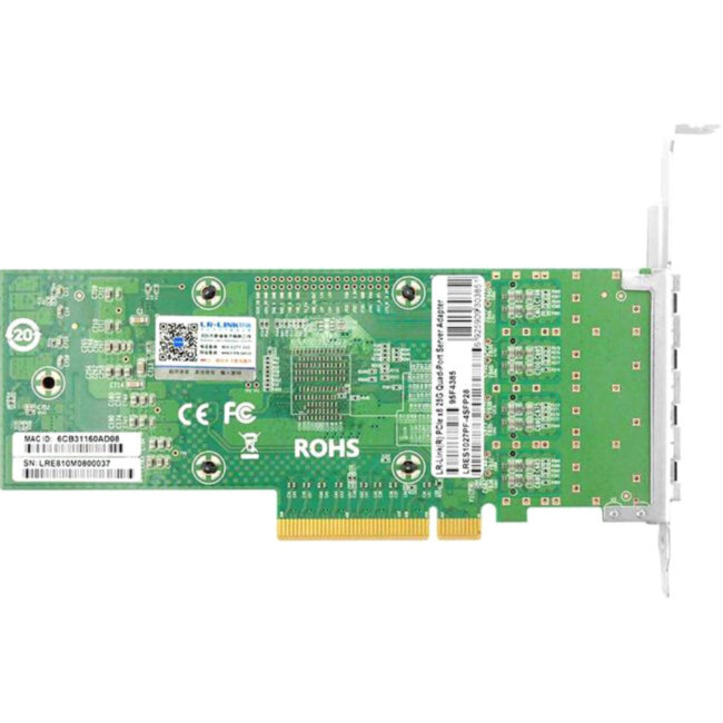 Сетевая карта ShenzhenLianrui Electronic Co., LTD LRES1027PF-4SFP28 Сетевая карта ShenzhenLianrui Electronic Co., LTD LRES1027PF-4SFP28