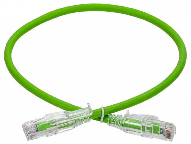 ITK Коммутационный шнур кат. 6А UTP LSZH 1м зеленый ITK PC02-C6AUL-1M