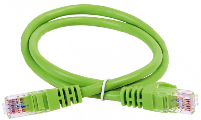 ITK Коммутационный шнур кат. 6А UTP LSZH 1м зеленый ITK PC02-C6AUL-1M