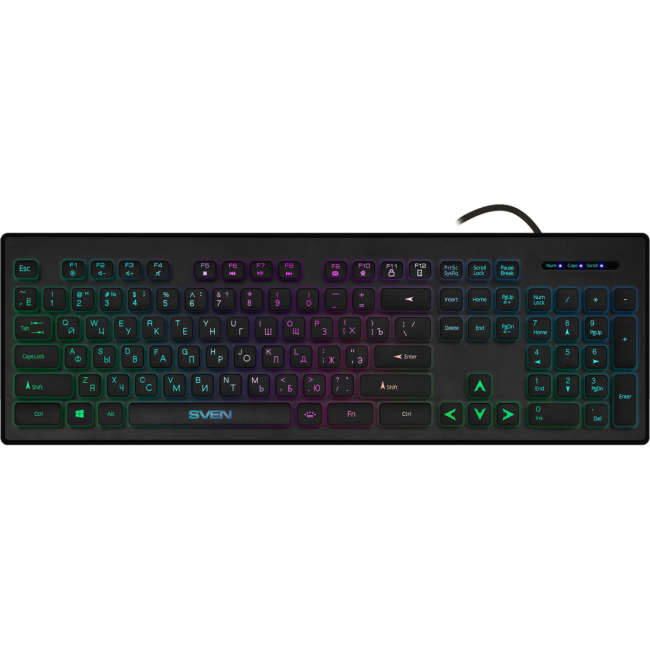 Клавиатура SVEN KB-C7500EL (104кл, подсветка ) Sven SV-020804 Клавиатура SVEN KB-C7500EL (104кл, подсветка ) Sven SV-020804