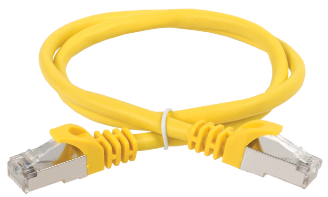 ITK Коммутационный шнур (патч-корд), кат.5Е FTP, 5м, желтый ITK PC05-C5EF-5M