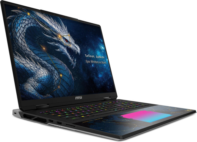 Ноутбук Ноутбук MSI Titan Dragon Edition 18 HX A2WJ-1251RU Core Ultra 9 290HX Plus 96Gb SSD4Tb NVIDIA GeForce RTX 5090 24Gb 18" IPS UHD+ (3840x2400) Windows 11 black WiFi BT Cam (9S7-1824D6-1251) Ноутбук Ноутбук MSI Titan Dragon Edition 18 HX A2WJ-1251RU Core Ultra 9 290HX Plus 96Gb SSD4Tb NVIDIA GeForce RTX 5090 24Gb 18" IPS UHD+ (3840x2400) Windows 11 black WiFi BT Cam (9S7-1824D6-1251)