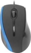 Defender #1 Проводная оптическая мышь MM-340 черный+синий,3 кнопки,1000 dpi Defender MM-340 черный+синий