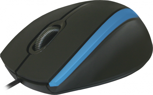 Defender #1 Проводная оптическая мышь MM-340 черный+синий,3 кнопки,1000 dpi Defender MM-340 черный+синий