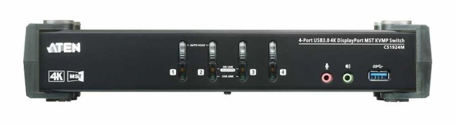 4-портовый, USB 3.0, DisplayPort, KVMP-коммутатор с поддержкой 4K ATEN CS1924M