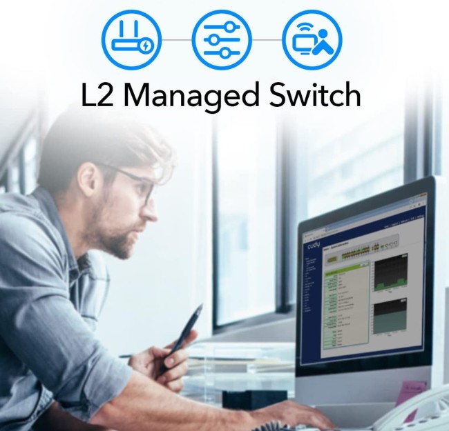 Коммутатор Cudy GS2028PS4-300W