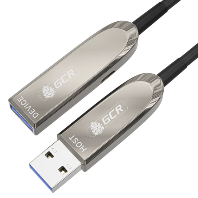 GCR Удлинитель 5.0m USB 3.0 оптический AM/AF, GCR-54788 Greenconnect GCR-54788