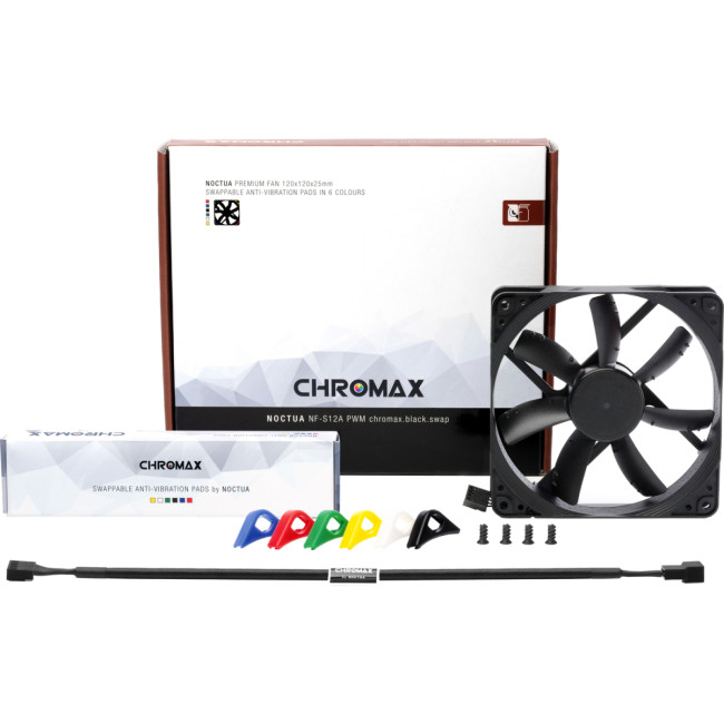 Кулер для корпуса Noctua NF-S12A PWM chromax.black.swap Кулер для корпуса Noctua NF-S12A PWM chromax.black.swap