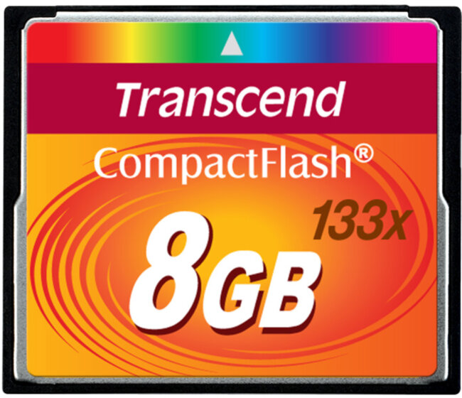 Карта памяти Transcend CompactFlash 133 8GB