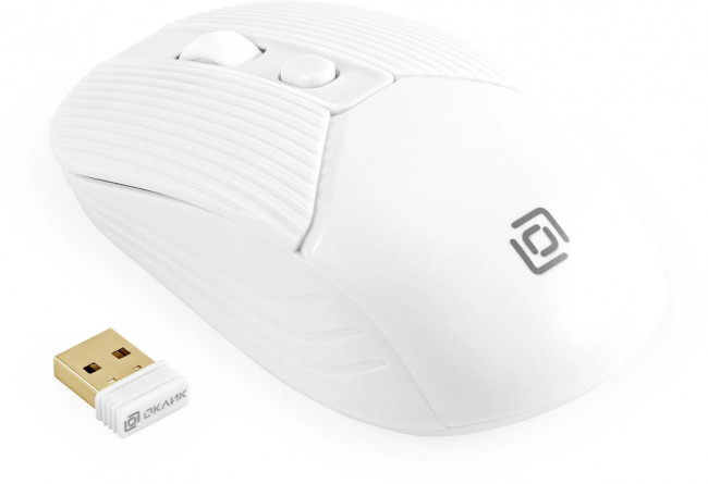 Мышь Oklick 509MW white белый оптическая 1600dpi беспров. USB для ноутбука 4but (1885186) Oklick 1885186 Мышь Oklick 509MW white белый оптическая 1600dpi беспров. USB для ноутбука 4but (1885186) Oklick 1885186
