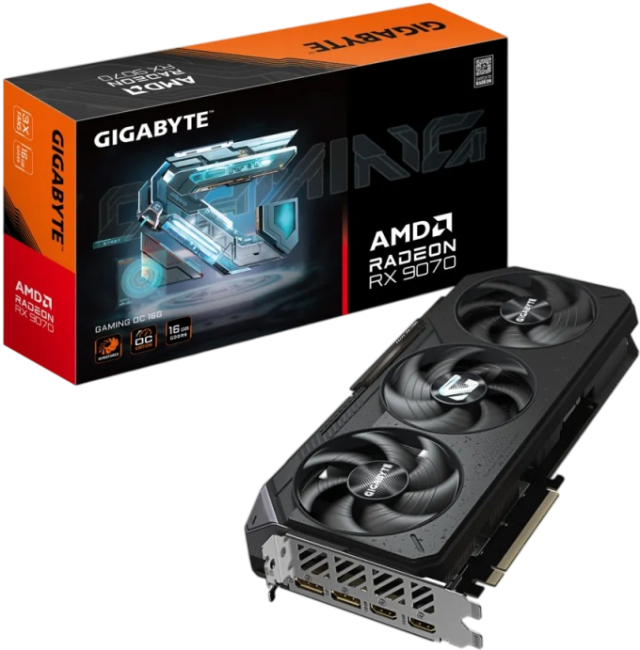 Видеокарта GIGABYTE GV-R9070GAMING OC-16GD Видеокарта GIGABYTE GV-R9070GAMING OC-16GD