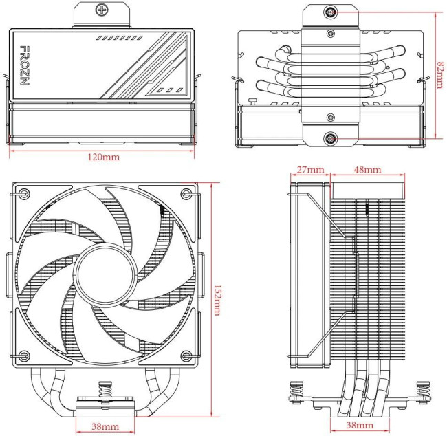 Устройство охлаждения(кулер) ID-COOLING FROZN A410 ARGB Устройство охлаждения(кулер) ID-COOLING FROZN A410 ARGB