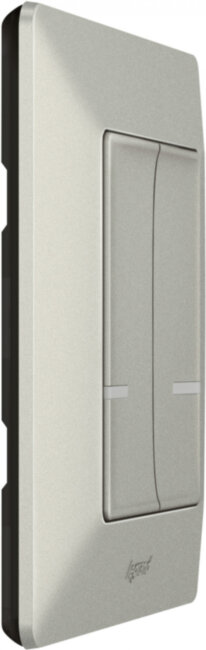 VLN-l АЛЮ Выкл 2к б/п Умный беспроводной выключатель Legrand серия Valena Life with NETATMO, Цвет Алюминий. Выключатель 2-клавишный, Управление со смартфона, Zigbee 2,4 ГГц. Рамка в комплекте. VLN-l АЛЮ Выкл 2к б/п Умный беспроводной выключатель Legrand серия Valena Life with NETATMO, Цвет Алюминий. Выключатель 2-клавишный, Управление со смартфона, Zigbee 2,4 ГГц. Рамка в комплекте.