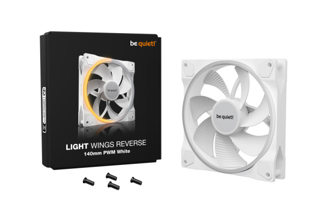 Кулер для корпуса be quiet! LIGHT WINGS 140mm PWM Reverse White