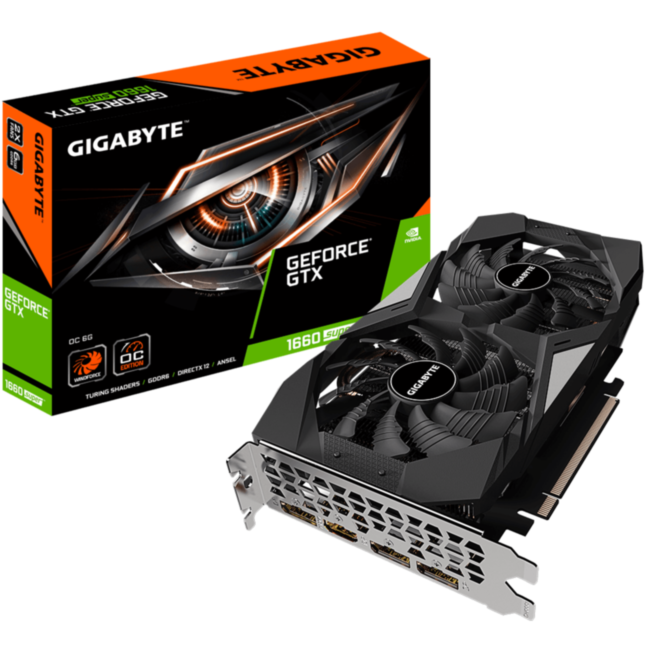 Видеокарта Gigabyte GeForce GTX 1660 SUPER OC 6G Видеокарта Gigabyte GeForce GTX 1660 SUPER OC 6G