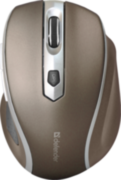 Defender Беспроводная оптическая мышь Safari MM-675 коричневый,6кнопок,800-1600dpi USB Defender Safari MM-675 коричневый