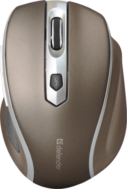 Defender Беспроводная оптическая мышь Safari MM-675 коричневый,6кнопок,800-1600dpi USB Defender Safari MM-675 коричневый