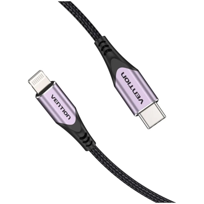 Кабель Vention USB 2.0 CM/Lightning 8M для iPad/iPhone - 1м. Фиолетовый Vention TACVF