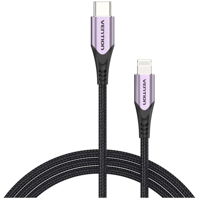 Кабель Vention USB 2.0 CM/Lightning 8M для iPad/iPhone - 1м. Фиолетовый Vention TACVF