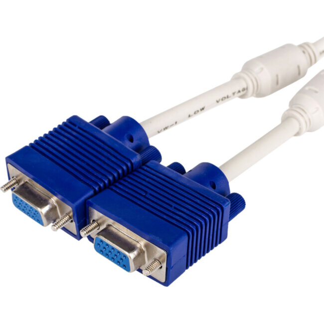 Переходник сплиттер 0.1 m VGA(m) <=> 2 x VGA(f) ATcom AT0800