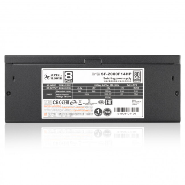 блок питания 2000 Ватт Super Flower Leadex Platinum 2000W блок питания 2000 Ватт Super Flower Leadex Platinum 2000W