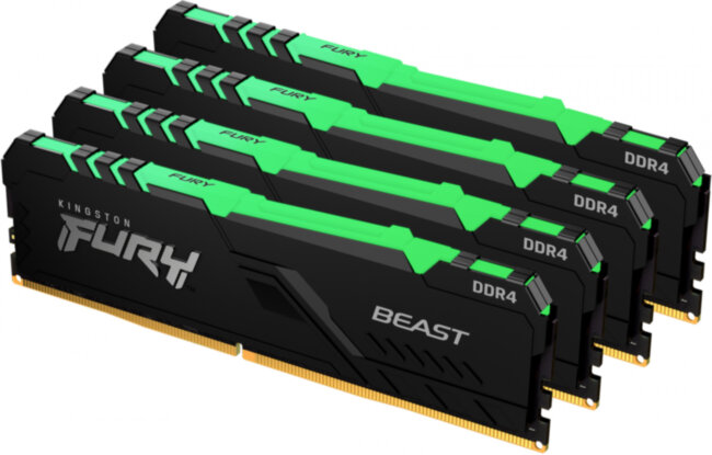 Память оперативная Kingston FURY Beast RGB KF436C18BBAK4/64