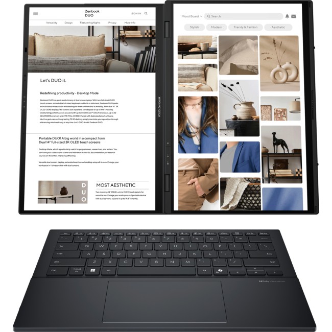 Ноутбук ASUS ZenBook DUO UX8406CA-QL221W (90NB14X1-M00C70) Ноутбук ASUS ZenBook DUO UX8406CA-QL221W (90NB14X1-M00C70)