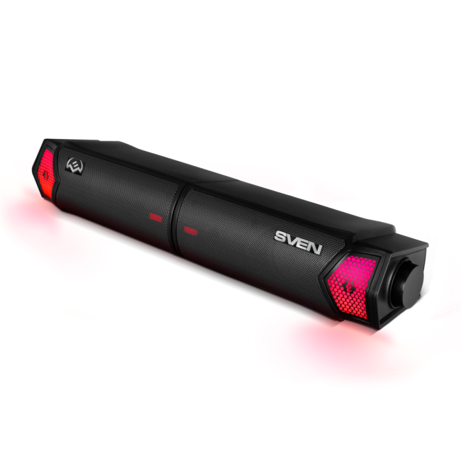 Саундбар мини SVEN SB-G1450, черный (10 Вт, питание USB, Bluetooth, подсветка) Sven SB-G1450 (SV-022488)