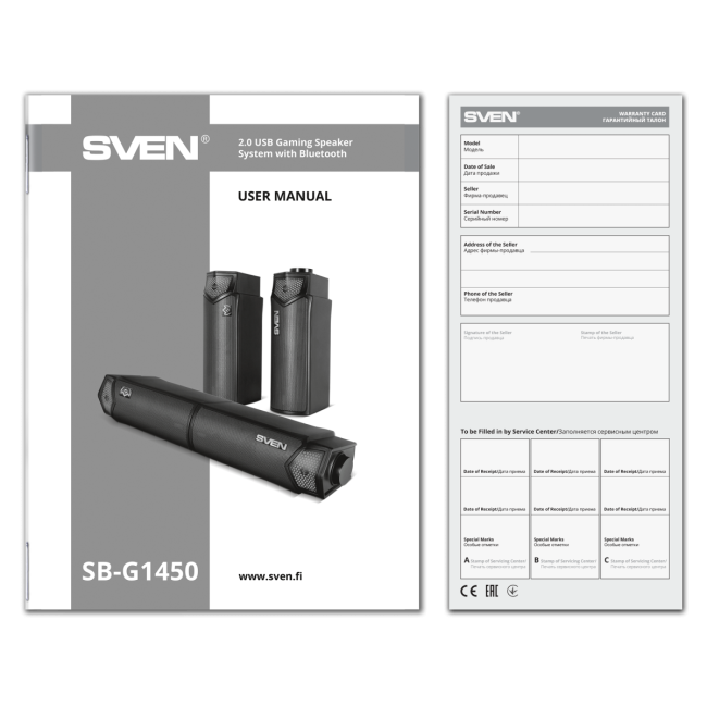 Саундбар мини SVEN SB-G1450, черный (10 Вт, питание USB, Bluetooth, подсветка) Sven SB-G1450 (SV-022488)