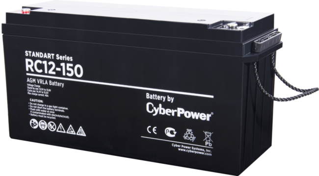 Аккумуляторная батарея SS CyberPower RC 12-150 / 12 В 155 Ач Батарея аккумуляторная для ИБП CyberPower Standart series RC 12-150 Аккумуляторная батарея SS CyberPower RC 12-150 / 12 В 155 Ач Батарея аккумуляторная для ИБП CyberPower Standart series RC 12-150