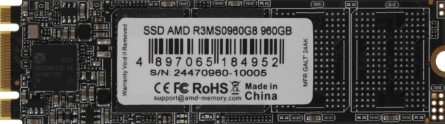 Накопитель SSD AMD R3MS0960G8 Накопитель SSD AMD R3MS0960G8