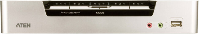 Переключатель, электрон., KVM+Audio+USB 2.0,  1 user USB+HDMI =>  4 cpu USB+HDMI, соШнур. USB 2х1.8м., настол., исп.стандарт, без OSD, некаскад.. ATEN CS1794